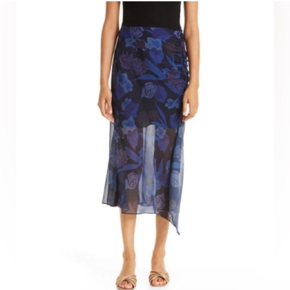 🚨SOLD🚨 TED BAKER “Lexy” Floral Midi Skirt: Sz 2